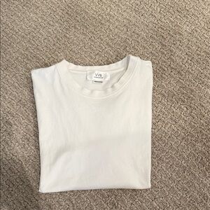 Victoria Beckham | White Crew Neck T-Shirt in  Medium